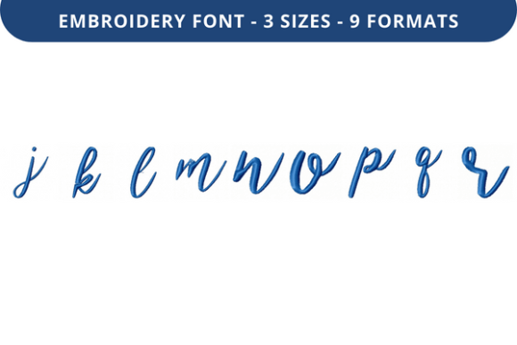 Bethilda Font Lowercase J to R Review for Gift Makers