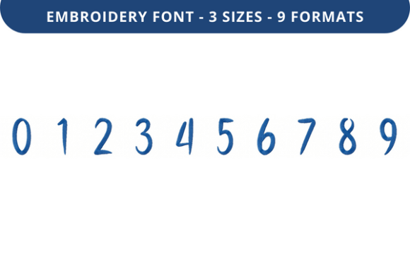 Cat Claws Font 0 to 9 Review for Holiday Embroidery