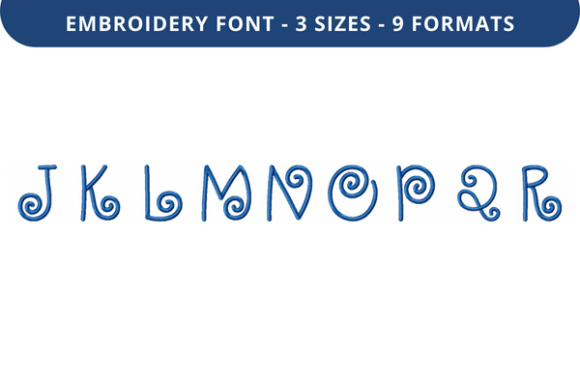 Cherry Frosting Font Uppercase J to R Review