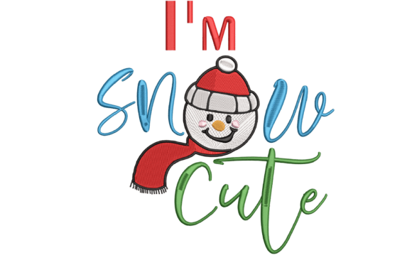 I m Snow Cute Embroidery Review