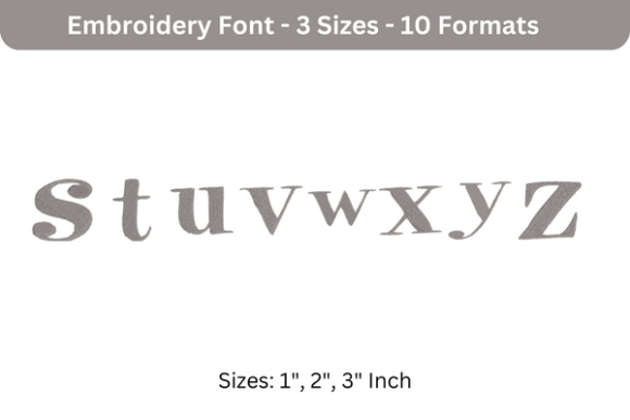 Is Pixie Font S to Z Ready for Your Next Embroidery Project?