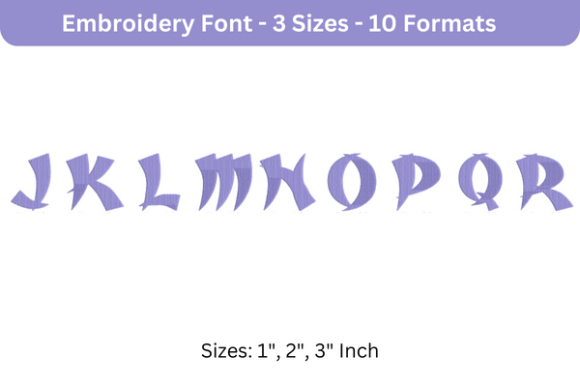 Karate Font J to R Review for Seasonal Designs