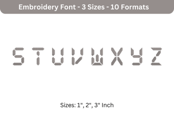 LCD Font S to Z Review for Small Business Merch