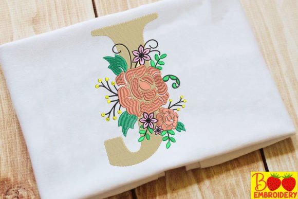 Letter J and Flower Review for Boutique Apparel