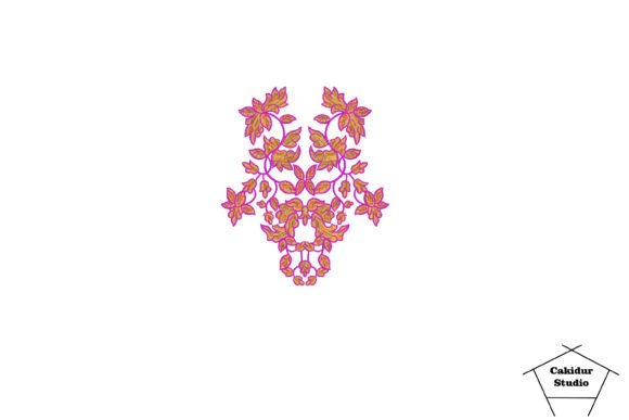 Magenta Orange Flowers Embroidery Review