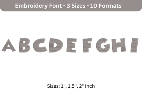Minnie Font a to I Embroidery Review