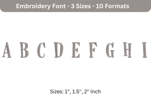 Reviewing Horse Hand Font a to I for Seasonal Embroidery