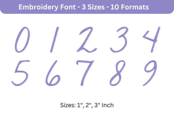 Romantic Font 0 to 9 Review for Boutique Apparel