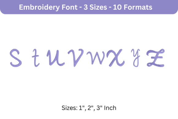 Romantic Font S to Z Review for Craft Fairs