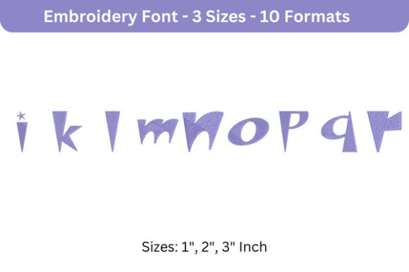 Space Patrol Font Lowercase J to R Review